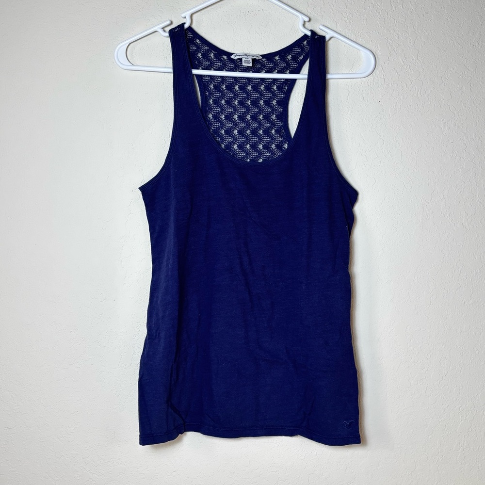 American Eagle Navy Blue Tank Top. Women’s Size M